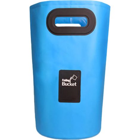 Seau pliable Seau d'eau robuste et polyvalent pour l'extérieur, le camping, la pêche et le jardinage (bleu ciel, 20L) (1/5)