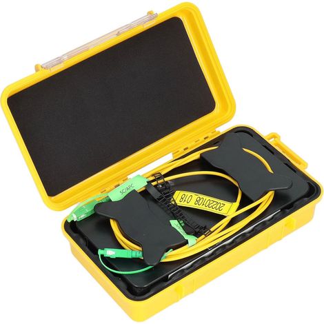 Boîte de Câble de Lancement OTDR SC/APC-SC/APC Rallonge Fibre Optique, Eliminateur de Zone Morte, pour Test et Mesure Réseau (1/5)