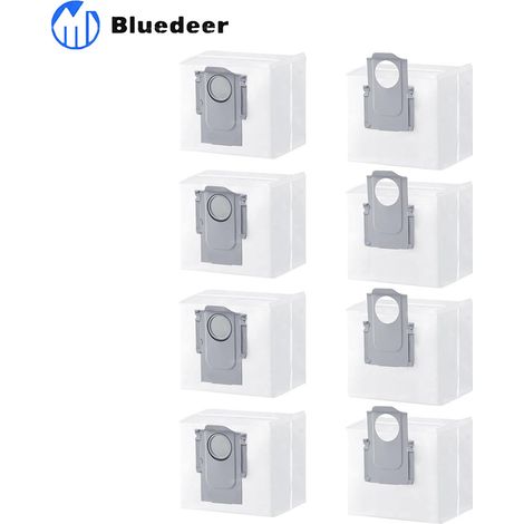 Lot de 8 Sacs d\'Aspirateur pour Roborock S8+, S8 Pro Ultra, S7 MaxV Ultra, Q7+, Q7 Max+, Q8 Max+, Q5 Pro+ - Kit d\'Accessoires de Rechange (1/5)