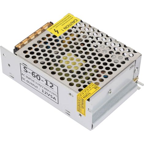 Industrielles 12V 5A DC LED-Schaltnetzteil-Treiberadapter (1/5)