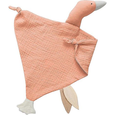 Niedliche Kuscheldecken mit Tiermotiven für Babys, weiche Baumwoll-Schmusetücher für Babys, beruhigendes Handtuch, Unisex, atmungsaktives Rosa