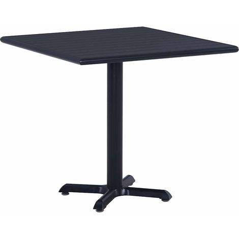 vidaXL Table de jardin Noir 80x80x75 cm (1/5)