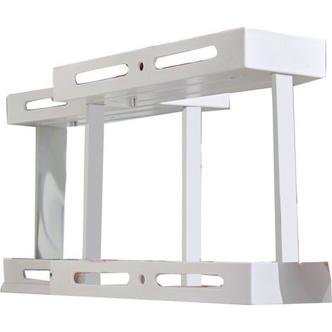 Étagère à épices rotative et coulissante, multifonctionnelle, grande capacité, durable et stable, à 2 niveaux, idéale pour la cuisine. (1/5)