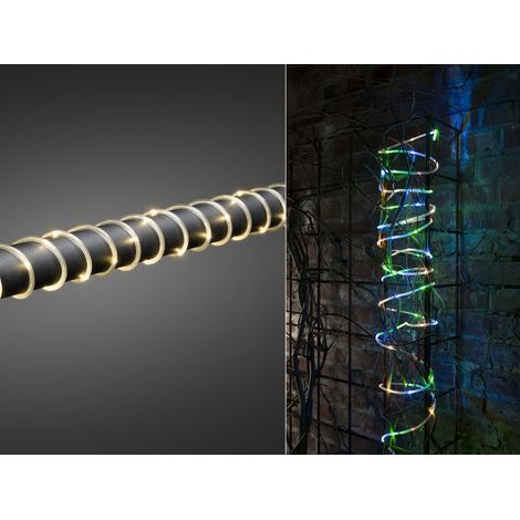 LED Mini Lichterschlauch, Lichtsensor & 6/9h Timer, Batteriebetrieb, IP44, 10m (1/5)