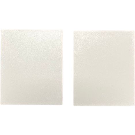 2 Pezzi Tappo Finale Terminale Bianco per Chiusura Lampada LED Lineare SV0205B