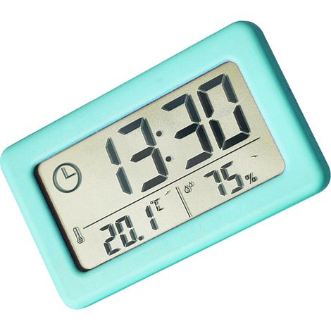 Horloge numérique fine avec température et humidité pour décoration de la maison