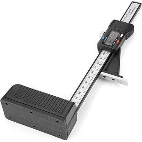 Jauge de Hauteur,0-150mm Jauge de Profondeur Numérique, LCD Digital Display Screen Précision Hauteur Ouverture Profondeur,avec Base Magnétique, noir, une pièce, (1/3)