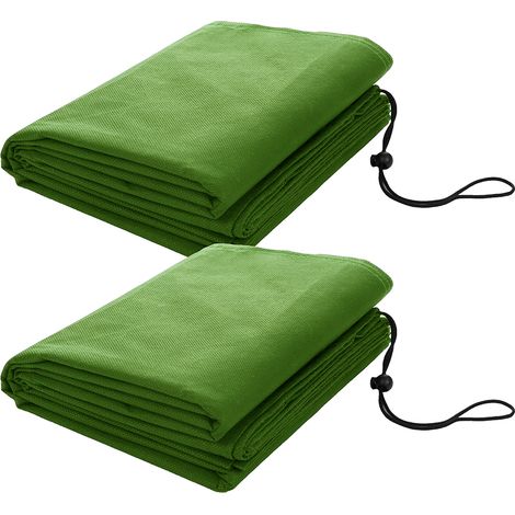 Cubierta protectora para plantas – Gran formato 2 x 10 m – Aislante térmico, reutilizable – 2 unidades – Verde (1/5)