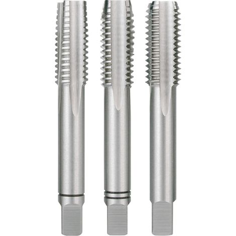 RUKO 230080 Handgewindebohrer 3teilig metrisch M8 x 1.25 Rechtsschneidend DIN 352 HSS 1 Set