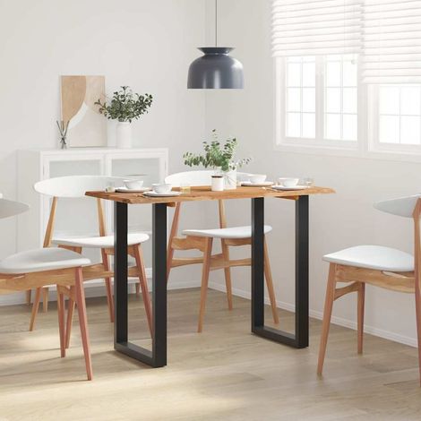 vidaXL Mesa de comedor madera maciza de acacia 110x50x76 cm (1/5)
