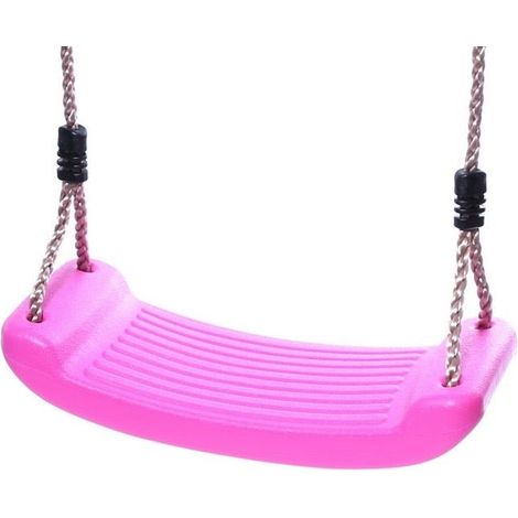 Rebo Children's Swing Seat with Adjustable Ropes - Pink (1/3)