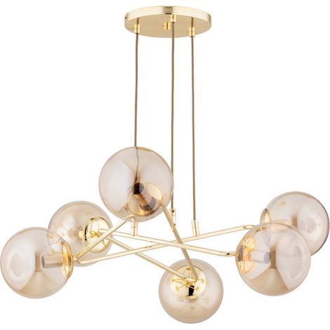 Lampadario a sospensione Tristan oro 6xE14 Alfa Ã65 cm