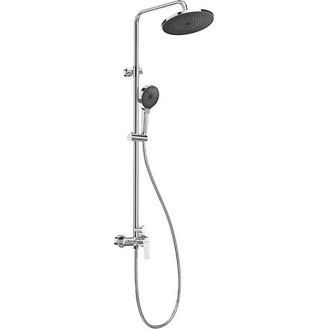 Duschsäule Griffschalter Duschset mit 26 cm Kopfbrause Runde Handbrause Quadratische Duschsäule Hydromassage für Badezimmer (1/5)
