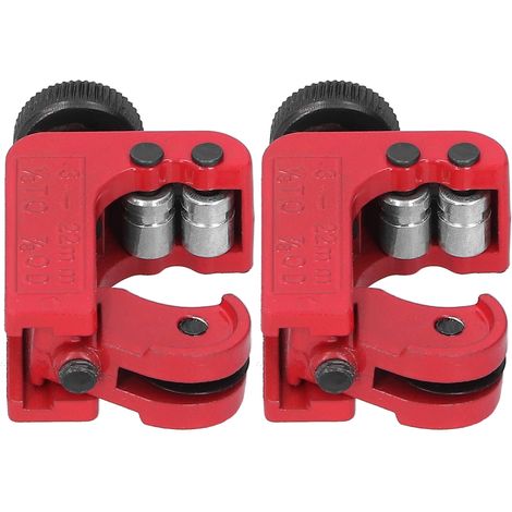 Lot de 2 mini coupe-tubes portables pour cuivre et aluminium, outil de coupe 3-22 mm (1/5)