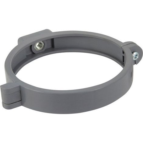 Girpi – Collier de serrage 100 mm – PVC gris – Diamètre de serrage mini 50 mm – Utilisation eaux usées – Collier simple (1/5)