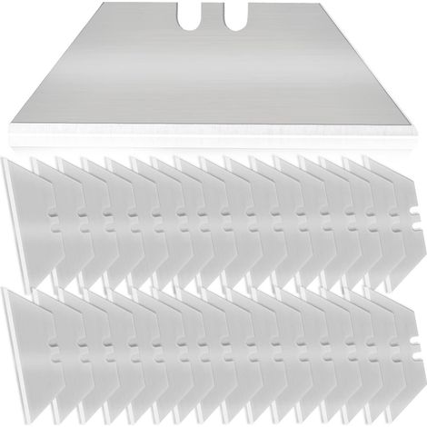 Trapezklingen Ersatzklingen 50 Stück Carbonstahl 0.60mm für Cuttermesser