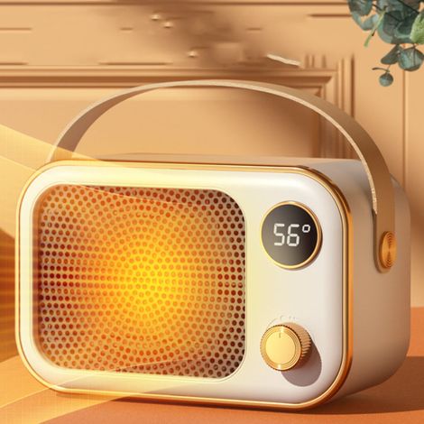 Radiateur Ceramique PTC 1200W Chauffage Rapid Silencieux Securite Thermostat Intelligent Bureau Chambre Salle de Bain (1/4)
