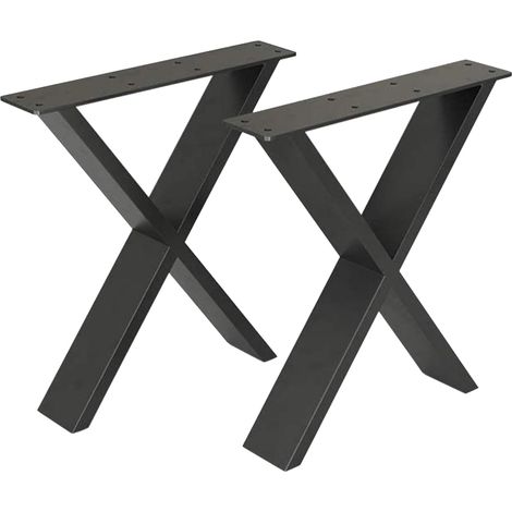 Tischgestell Maribo für Esstische Schwarz 72x55cm [en.casa]