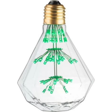 Ecolicht 20130510001 Ampulle Déco Diamant Vert E27 - Ø95x136mm