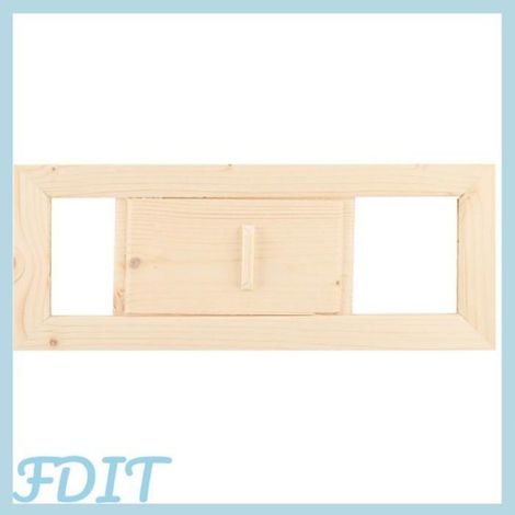 Porte Suna, évent de sauna, grille d'aération rectangulaire en bois, accessoire de sauna pour hammam (1/4)