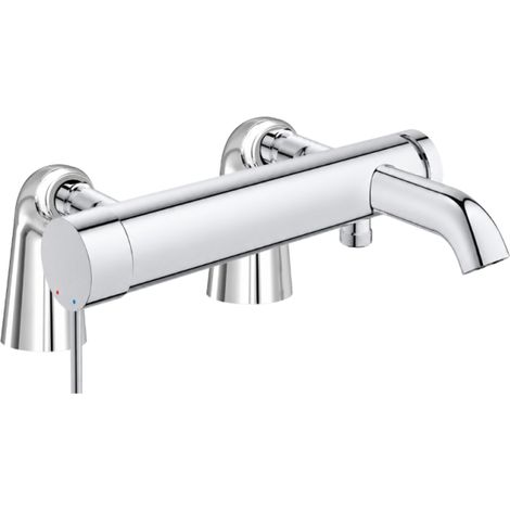 Mezclador mecánico de baño Grohe Essence con tubos de alimentación Idro'Flex (1/4)
