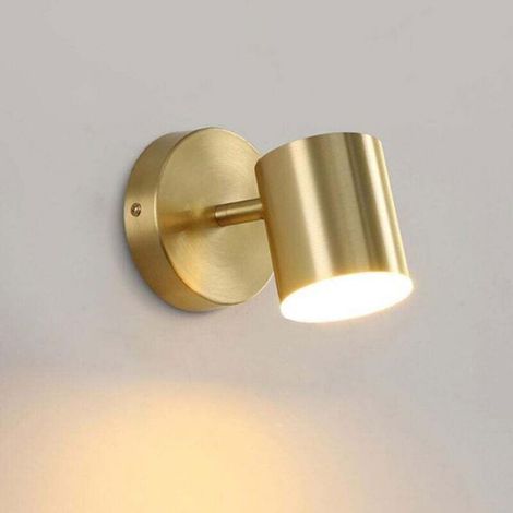 Applique murale LED dorée - ZOR® - Rotation 350° - Trois couleurs réglables - Lampe de chevet - Design épuré (1/4)