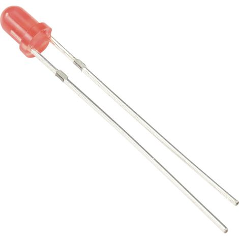 TRU COMPONENTS  LED bedrahtet 3 mm Rot Rund 3 mm 100 mcd 60 ° 20 mA