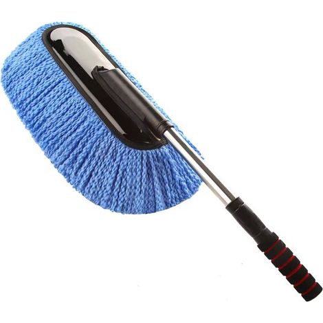 Mocio speciale per la pulizia delle auto, clip per mocio, setole morbide, manico telescopico per acqua, manico lungo per la pulizia della polvere, spazzola per autolavaggio