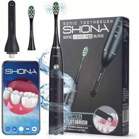 Cepillo de dientes SONIC SHONA SONIC VISION PRO Negro + C谩mara Wi-Fi (1/5)