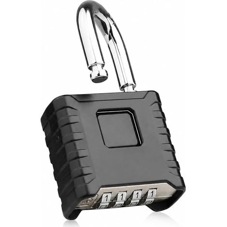 Cadenas Code 4 Chiffres Exterieur, 52mm Robuste et Antivol, 8mm Loquet Cadenas à Combinaison, pour Jardins, Cours, Porte, Clôture, Casier (1/5)