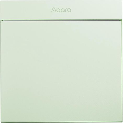 Aqara Smart Wandschalter H1M Neutral MARS-Tech Funk-Lichtschalter mit Zigbee 3.0 Mehrfachsteuerung – 1 Taste – Grün
