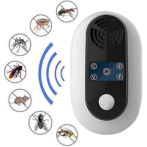 Répulsif électronique ultrasonique contre les rongeurs, les mouches, les souris, les rats et les moustiques (prise européenne). (1/5)