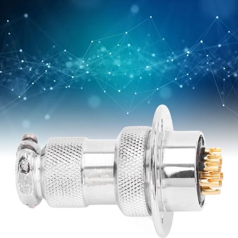 Connecteur aéronautique à bride circulaire BERM/BEM25, fiche et prise 25 mm, 7 A, 15 pièces, 250 V, BEM25-10Y (1/5)