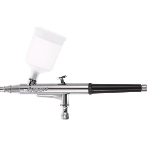 KKmoon aérographe professionnel alimentation par gravité pour décor de gâteau maquillage tatouage manucure 0.3mm 20cc 40cc