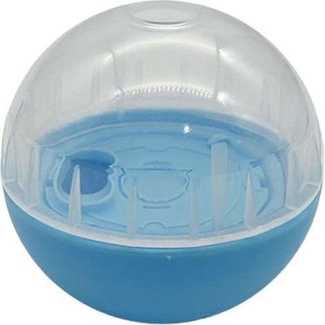 Balle distributrice de friandises interactive de 7,6 cm (3 pouces), jouet puzzle à alimentation lente pour chiens et chats de petite et moyenne taille-Blue (1/5)