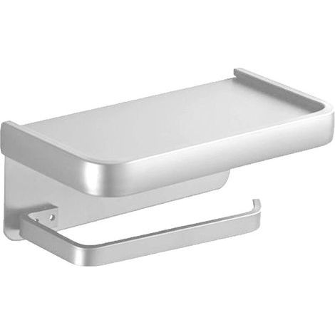 Toilettenpapierhalter fürs Badezimmer, Wand-Papierhandtuchhalter für Zuhause (doppellagig, silber) (1/5)