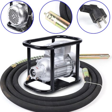 Senderpick – Vibreur à béton 1500 W – Alimentation 220 V – Longueur tuyau 6 m – Fréquence 2800 tr/min pour béton armé