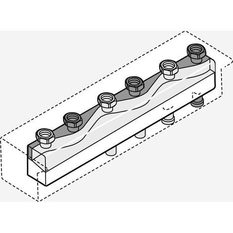 Verteiler WHI distri-comp 25-3-3,5 1 integr. Weiche,3 Heizkreise, bis 3,5m³/h - 40900012372 von Weishaupt