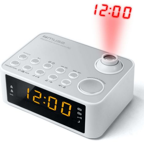 radiosveglia con proiettore bianco - M178PW - Muse