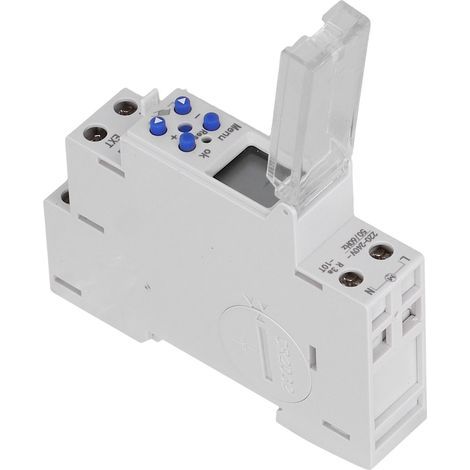 Interrupteur programmable hebdomadaire numérique TM610-2, minuterie digitale pour rail DIN, 220V (1/5)