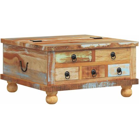 Maison Exclusive - Table basse Bois de récupération 70 x 70 x 38 cm