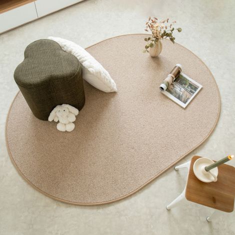 Tapis ovale en laine - Mallow - Beige - 140 x 200 cm (1/5)