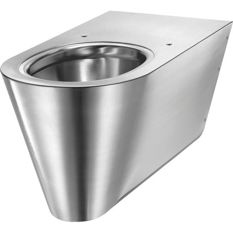 Delabie WC 700 S wandh. Anschl. von hinten Edelstahl Werkstoff 1.4301 satiniert - Barrierefreie Ausführung