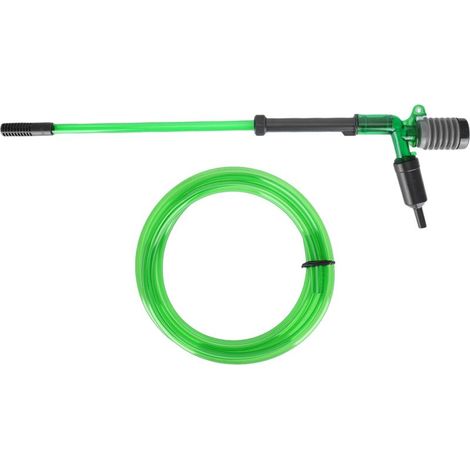 Pompe à Eau pour Aquarium Nettoyage et Changement d'Eau Siphon Aspirateur Filtre Épurateur de Sable-