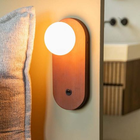 [GEBRAUCHT] B-Ware GOOD & MOJO Wandlampe Java LED Lampe Leuchte Wandleuchte dimmbar braun 75x20cm (1/2)