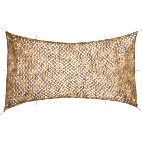 Tarnnetz mit Aufbewahrungstasche 816x520 cm Sandfarbe