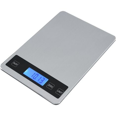 Balance De Cuisine - 5 Kg - Précision 1 G - Écran Led - Acier Inoxydable - 1 Pièce (1/5)