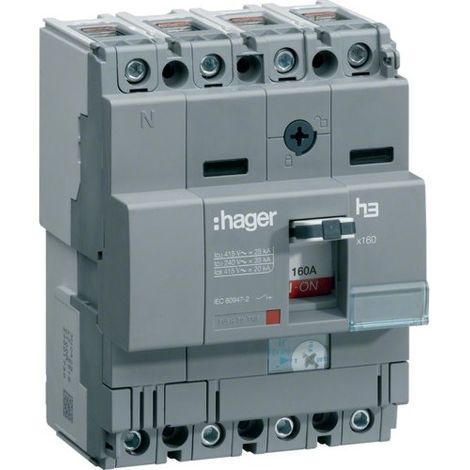 Disj.x160 4P 25kA 63A - APPAREILLAGE DE TETE HAGER HHA064H (1/2)