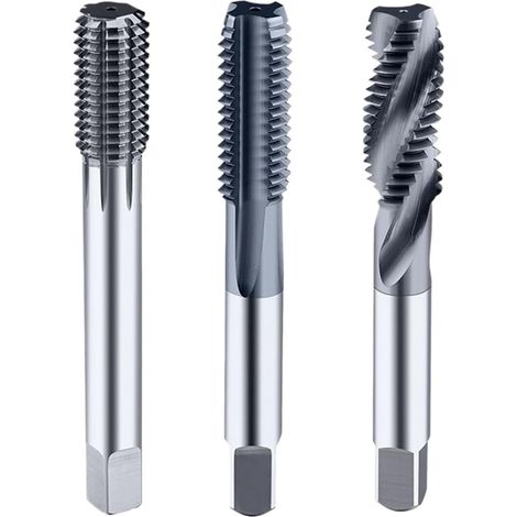 Foret-taraud 1 pièce M2x0,4 carbure revêtu spiralé, pour CNC (1/4)
