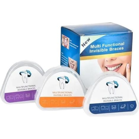 Zahnspange aus Silikon für Erwachsene, Zahnpflegeprodukte, 3-stufige Zahnspange – 3-stufiges Set – lan (1/5)